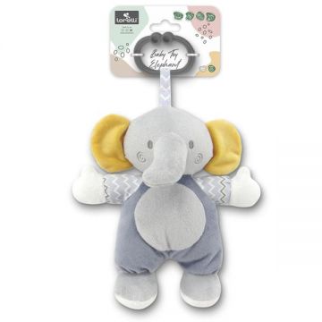 Jucarie de plus Elefant Gri 22 cm zornaitoare 0 luni+ Jucarie de plus Elefant Gri 22 cm zornaitoare 0 luni+
