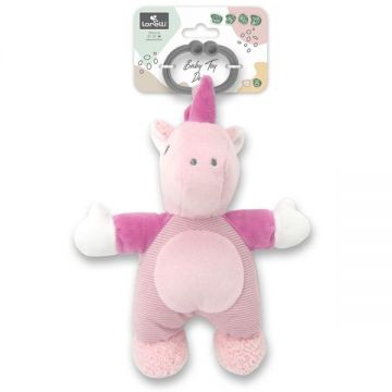 Jucarie de plus Unicorn Roz 22 cm zornaitoare 0 luni+ Jucarie de plus Unicorn Roz 22 cm zornaitoare 0 luni+