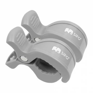 Set 2 cleme multifunctionale pentru carucior Sipo Grey Set 2 cleme multifunctionale pentru carucior Sipo Grey